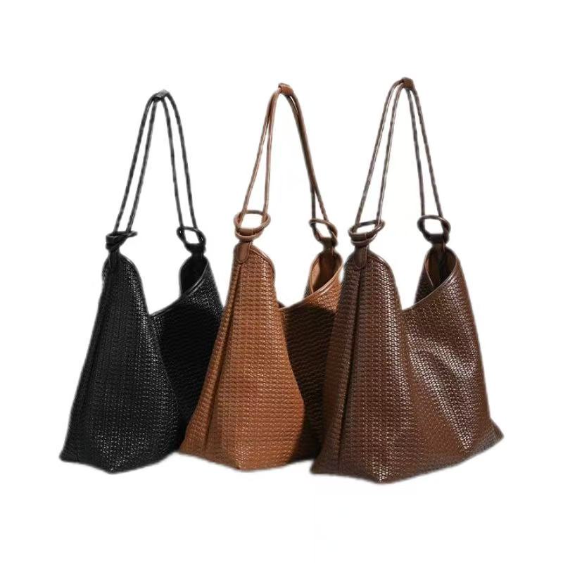 Multi Color Woven Knotted Women Tote Bag